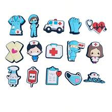 15PCS Medical Nurse Shoe Charms, Gentle Medical‑Style Shoe Buttons, Fits Various Hole‑Type Shoes, Daily Decor, Ideal For Gifting - Multicolor - View 2