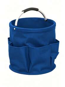 Multifunctional 6-Compartment Folding Storage Basket With Handle, Suitable For Picnic, Beach Or Toiletries Storage, Applicable For Travel, Home, Camping, Gardening And More, Durable And Sturdy - Multicolor - View 24