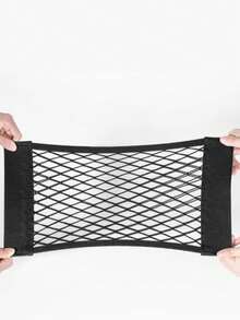 1pc Multi-Functional Breathable Mesh Wall-Mounted Trash Bag Storage Rack With Elastic Rope And Hook And Loop, Easy Installation; Suitable For Cabinet Door, Bathroom, Kitchen, Car Backrest And More, Keeps Clutter Organized, Practical Storage Solution For Home, Back To School Season, St. Patrick's Day, Easter, Mother's Day Gift Choice - Multicolor - View 7