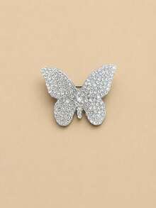 1 PC Sparkling Butterfly Brooch For Women, Designer Style Small Quality Suit Pin, Exquisite Insect Brooch Accessory - Perfect Gift For Halloween, Christmas, Summer Anti-Exposure Accessory. Very Suitable As A Gift For Ladies. - Multicolor - View 10