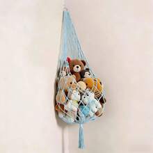 60-Inch Plush Animal Storage Organizer, Corner Hanging, Plush Animal Hammock, Macrame Doll Display Rack, Stuffed Animal Storage Shelf, Wall Decor, Kids Bedroom Decor, Boho Nursery Playroom Organizer, 60-Inch (White) - Multicolor - View 19