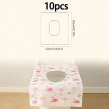 10pcs Disposable Toilet Seat Covers, Travel Essential, Large Waterproof Toilet Seat Pads, Suitable For Home, Travel, Public Restrooms, Full Coverage Toilet, Mother's Day Gift - Multicolor - View 17