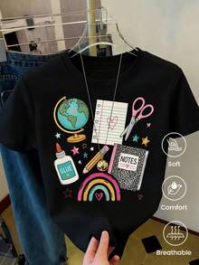 Women T-Shirts - Black - View 1