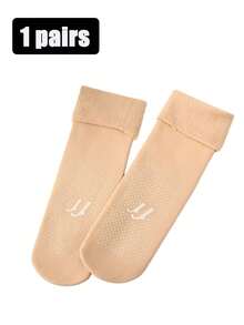5/3 Pairs Thick Warm Knitted Socks, Mid-Calf Ski Socks With Anti-Slip Design, Featuring Thick Fleece Lining, Perfect For Winter Daily Wear. Also An Ideal Gift For Family And Partners! Unisex. - Multicolor - View 18