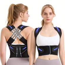 1pc Adjustable Waist Trimming Sweat Belt For Fitness, Home Workout And Walking - Black - View 2