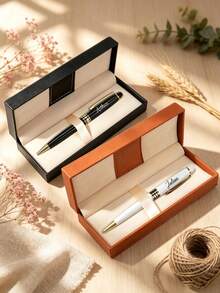 (Metal Pen + Pen Case) - Personalized Custom Text And Name, Suitable For Business Office Use, Gifts For Friends/Teachers/Classmates - Christmas Gift - Sets - View 7