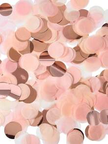 10g/50g 2.5cm Rose Gold Pink Round Colorful Confetti - Multiple Colors Available - View 1