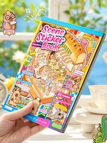 Buku Stiker Capybara Baru, 20 Stiker Kecil Tanpa Potong dengan Berbagai Adegan, Bahan Stiker Dekoratif Kreatif dan Edukatif - Rectangle - View 4