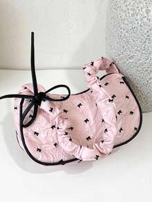 1PCK Casual Minimalist Shoulder Bag, Zipper Design, Suitable For Daily Outings, Shopping, Photography, Can Easily Accommodate Daily Essentials, Versatile Item, Applicable To Various Styles And Occasions - Multicolor - View 9