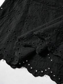 Plus Size Blouses - BLACK1 - View 5