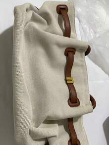 Spring/Summer New Shell Women's Bag Hana Large Capacity Tote Bag, Commuter Shoulder Bag, Handbag, Versatile Multifunctional Dumpling Bag For Shopping, Travel, Beach - Beige - View 11