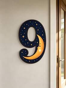 2D Flat 0-9 Number Floral Pattern Acrylic Door Number Sign, Colorful Address Plaque, Suitable For Residential And Villa Home Decor, Perfect Room Decoration - Multicolor - View 4