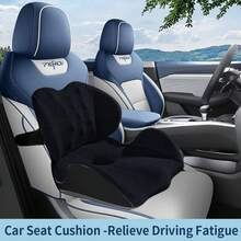 Memory Foam Ergonomic Office Chair Cushion And Car Seat Cushion, Polyester Fabric Seat Pad To Enhance Seat Comfort - Multicolor - View 13