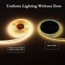 LED Under Cabinet Light Smart COB Light Strip - Self-Adhesive Cabinet Light, Battery Powered (Battery Not Included), Suitable For Office, Home, Kitchen, Stairs, Cabinets And Other Scenes, Halloween, Christmas And Other Holidays - Multicolor - View 6