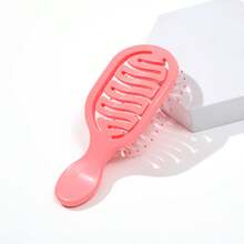 1pc Mini Compact Bristle & Nylon Hair Brush, Hollow Pocket Portable Comb For Dry/Wet Hair, Daily Outdoor Travel Use - Multicolor - View 14