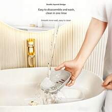 1pc Double Layer Automatic Draining Soap Dish, Easy To Clean, Suitable For Home Bathroom And Kitchen, Premium Design, Must-Have Item - A - View 5