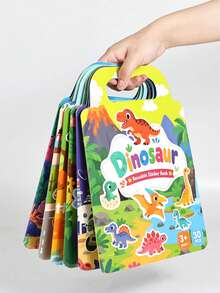 Reusable DIY Sticker Book For Kids, Multi-Scene Multi-Theme Bubble Stickers, Creative Jelly Stickers, Portable Quiet Busy Sticker Book - Multicolor - View 8
