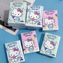 Sanrio 9/18 Small Pack/Set Exquisite Handkerchief Tissues, Cute Hello Kitty Printed Chiffon Paper, Portable Cartoon Pattern Facial Tissues, Suitable For Work, Spring/Summer Vacation, Graduation Season, Travel Accessories, Birthday Gifts, Weddings, Restaurants, Back To School, Graduation Season, Holiday Parties And Other Occasions - Cartoon - View 2