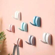 1pc Hidden Anti-Collision Wall Hook, Self-Adhesive Clothes & Hat Storage Rack, Coat Hanger, Bag, Key Holder, Adhesive Bracket Home Wall Decor - View 8