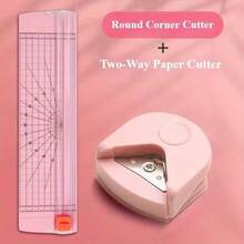1Pc/2Pcs A4 Paper Cutter, 12 Inch Paper Trimmer With Safety Guard And Side Ruler, Portable Paper Cutter For Craft Paper, Labels - Multicolor - View 5