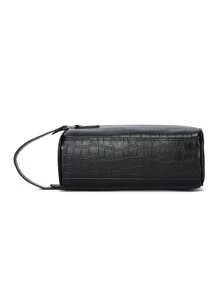1pc Men's PU Large Capacity Clutch Bag, Crocodile Texture, Personal Items Storage Bag, Toiletry Bag, Multi-Card Slot Wrist Bag, Perfect Gift For Boyfriend - Wristlet - View 4