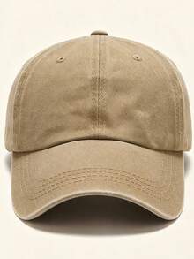 1/3pcs Women's Vintage Washed Neutral Color Baseball Cap, Adjustable Sports Hat, Casual Style, Durable, Buckle Design, Suitable For Daily Wear - Multicolor - View 5