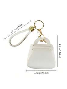 1pc Mini Handbag - Macaron Colors & Solid Colors (Black, Pink, Yellow, Blue, Green, Purple, White, Transparent) - Women's Birthday Party Wedding Gift Bag, With Gold-Tone Hardware, Suitable For Girls, Brides, Baptism - Decorative Party Favors & Christmas Decorations - Multicolor - View 9