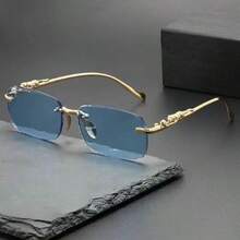 [HOYNI] Brand Design Fashion Rimless High-End Eyewear, Suitable For All Seasons, Elegant High-End Unisex Glasses, Fashion Gift - Fashion Accessory - Multicolor - View 10