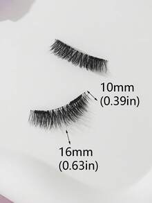 Portable Round Box Magnetic False Eyelashes, Glue-Free, Beginner-Friendly, Quick Application - View 2