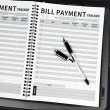 Bill Payment Tracking & Budget Planning Notebook, 48-Month Monthly Expense Record Book With Due Date, Paid Amount, Unpaid Balance And Notes, Spiral Bound Financial Record Book For Home Office Money Management - 1 Pc - View 8