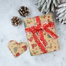 1 Roll Of Christmas Wrapping Paper, 17 Inches X 49 Feet, Winter Glove Pattern, Christmas Gift Box, Birthday Party Decoration Wrapping Paper Roll, Unisex Gift Paper, Christmas Gift Wrapping, Christmas Decorations, Packaging Boxes. - 17in X 49feet - View 6