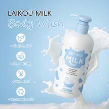 1 Pc Long Lasting Fragrance LAIKOU Milk Body Wash,400ml Hydrating Effect Basic Cleansing Moisturizing Relief For Women All Skin Types Spa - 400ml Body Wash - View 2