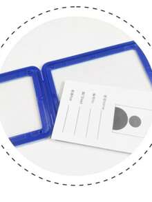 5pcs ID Card Holders (With Lanyards), Transparent Plastic Badge Holders, Reusable For Office, School, Conference And Employee/Student Identification - Set - View 5