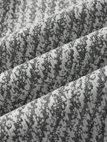 Celana Kasual Model Lurus Longgar Bergaya Klasik Amerika dengan Desain Tekstur Jacquard Vintage. - Putih - View 7