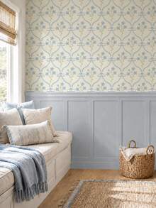 SUPSTICKER Matching Floral & Stripe Peel And Stick Wallpaper Collection, Self-Adhesive Removable Wallpaper For Living Room, Bedroom & Entryway, Choose Your Pattern - 1PC - View 8