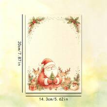 1 Set, Christmas Theme Printed Letter Paper, Suitable For Christmas Message Use, Colorful Cute Christmas Printed Letter Paper - Rectangle - View 15