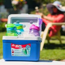 Hielera PortáTil De 5 Litros (5.2 QT)| Capacidad Para 6 Latas| Enfriador| Enfriador Resistente Y Liviano| Hielo - Azul - Ver 9