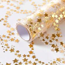 1pc Gold, Silver, Rose Gold Small Star Table Runner, 3 Sizes Available, Easy To Clean Hand Wash Only, Suitable For Party, Wedding, Banquet, Anniversary, Hotel, Restaurant, Christmas Party - View 2