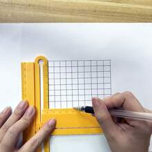 Portable Multi-Function Ruler, Replaces Straight Ruler, Angle Ruler, Compass For Drawing Arcs And Parallel Lines, Measuring Thickness And Font Size, Foldable Design, Precise Scale, Suitable For Woodworking, Flooring Installation, Construction Layout, Essential For Home Toolbox - A - View 2