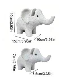 Cute Elephant-Shaped Stylish Eyeglasses Display Stand, Creative Elephant Eyeglasses Frame Ornament, Desktop Storage Rack, Elephant-Shaped Resin Eyeglasses Frame, Sturdy Eyeglasses Display Stand, Fun Resin Eyeglasses Storage Rack. - A - View 11