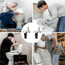 2/4pcs Stainless Steel Toilet Seat Repair Kit, Toilet Seat Accessories Cover Plate Screw Connectors, Durable Metal Repair Parts Combination Set - Accessories - View 10