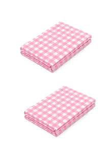 Pink Plaid Rectangular Tablecloth, Pink And White Checkered, Suitable For Parties, Outdoor Picnics, Birthdays, Weddings - Pink Plaid - View 10