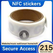 NFC Chip Sticker 215 Electronic Tag Music Wall Video Business Card Tap-To-Play Sticker Amiibo Creation - White Sticker - View 4