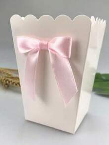 6/12/18pcs,Bow Popcorn Box Party Supplies Candy Favor Boxes Bags Candy Snack Mini Snack Candy Food Container Birthday - Multicolor - View 1