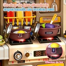 Pink Kitchen Toy Set With Storage, Suitable For Parents And Children, Kitchen Sink Toy. - Multicolor - View 4