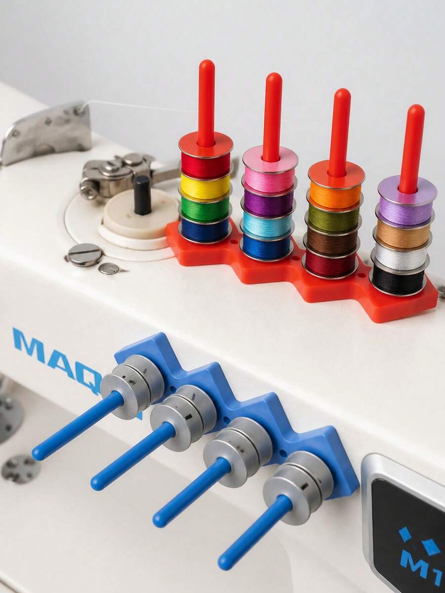 Giá đỡ cuộn chỉ máy may nam châm, kệ lưu trữ chỉ bằng nhựa và kim loại với đế nam châm mạnh, dễ dàng sắp xếp và lấy ra, phụ kiện may vá thiết yếu - Nhiều màu - Xem 1