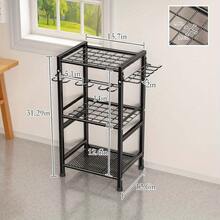 Supports de rangement pour outils de garage - Noir - Voir 2