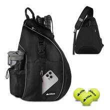 Hikeo Extra Large Padel Sports Backpack For 2 Rackets, Premium Waterproof Bag With Multiple Compartments For , Clothing, Balls, And Accessories - Black - View 10