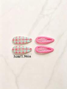 8/6/4/1pc Dopamine Cute Sweet BB Hair Clips, Colorful Floral Print Hair Clips, Side Hair Clips, Bangs Clips, Forehead Hair Clips, Suitable For Daily Outdoor Use - Multicolor - View 6