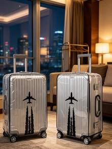 Transparent Luggage Cover, Luggage Cover, Luggage Protection Cover, Waterproof, Stain Resistant, Suitable For 20/24/28 Inch Luggage, Suitable For Travel Enthusiasts To Protect And Store Luggage,Travel Essential - Multicolor - View 6